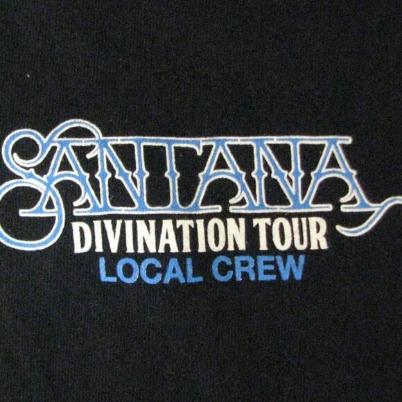 Santana Divination Tour 2018  Local Crew T-Shirt - Picture 1 of 6